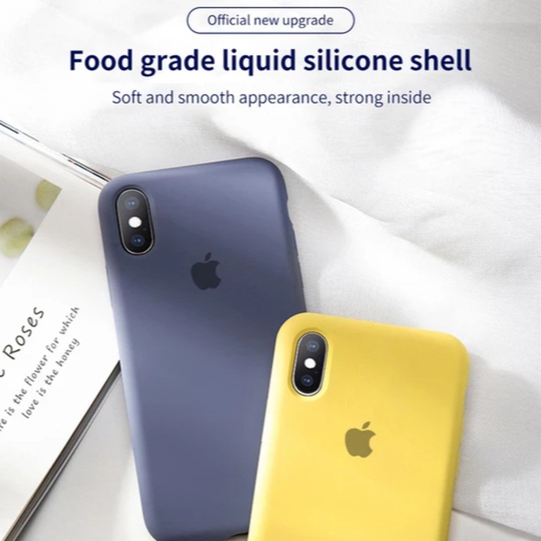 iPhone XS Liquid Silicone Logo Case