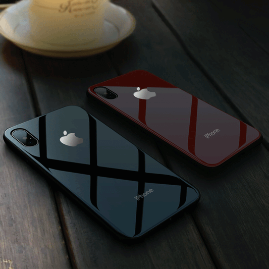 iPhone X/XS LED Logo Glass Back Case