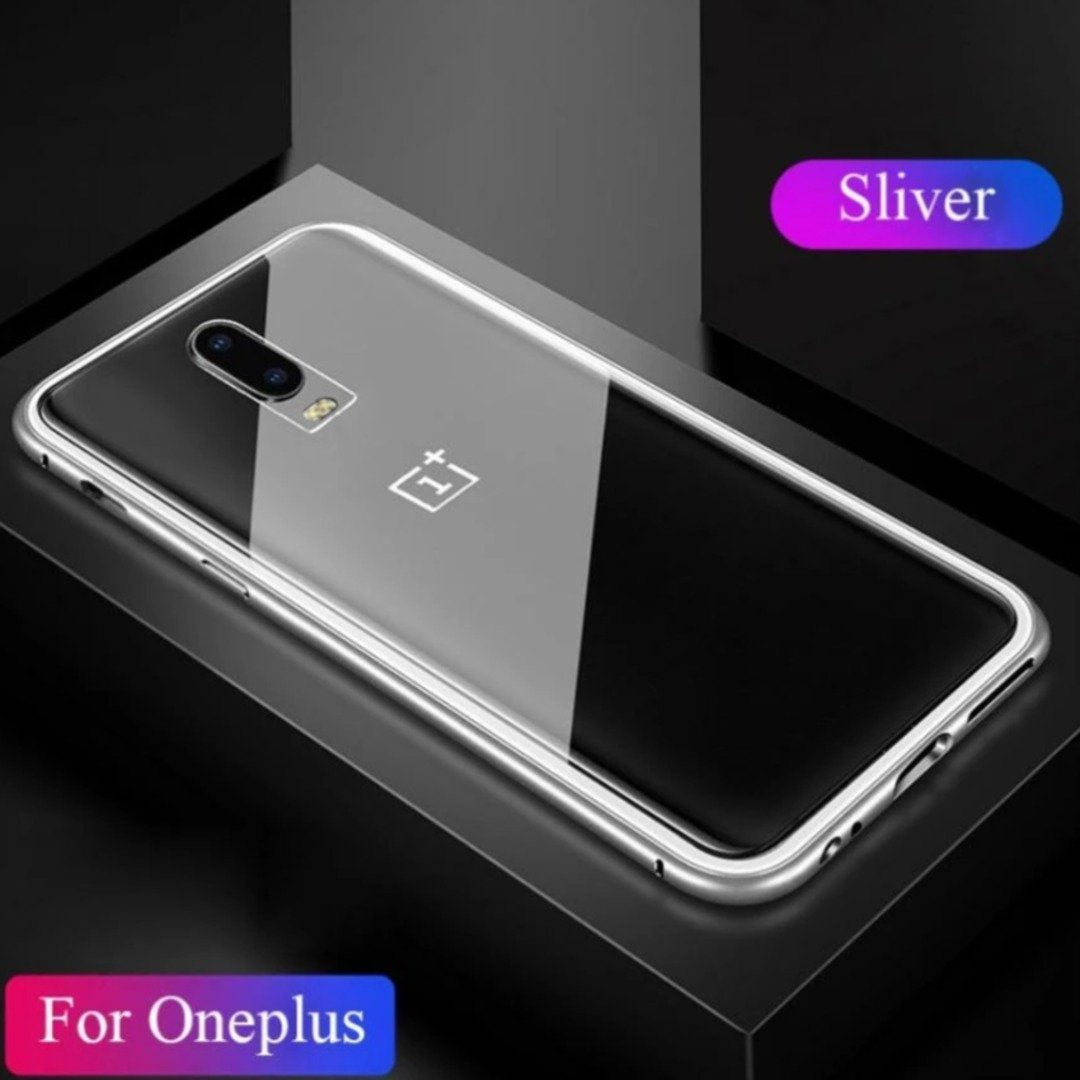 Oneplus 7 Electronic Auto-Fit Magnetic Transparent Glass Case