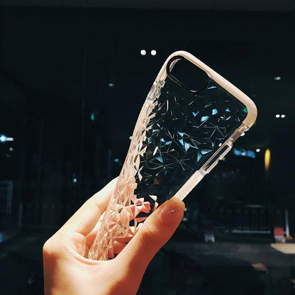 iPhone 7 Plus Luxury Geometric Liquid Diamond Shockproof Case