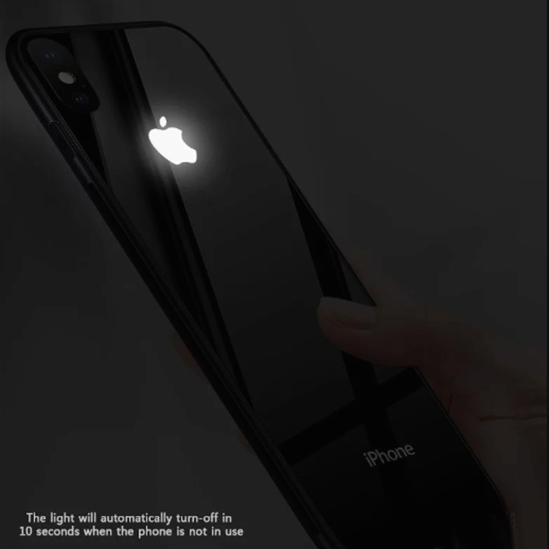 iPhone X LED Glass Back Case