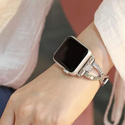 Coteetci ® Apple Watch Diamond Elegant Band [42/44MM] - Silver