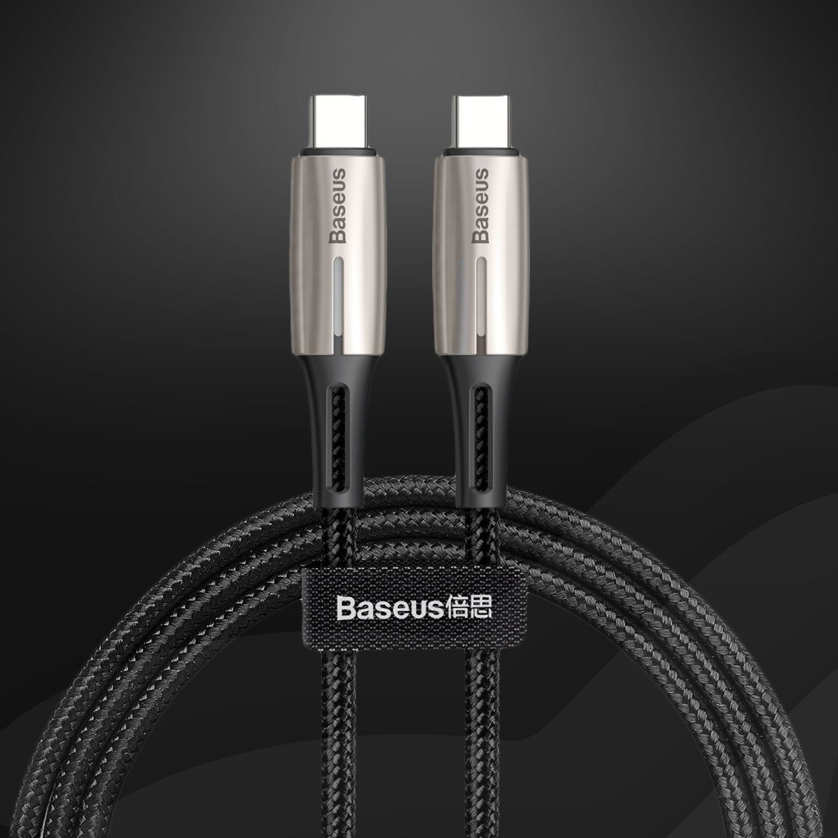 Baseus - Nylon Braided Type C To Type C Power Cable