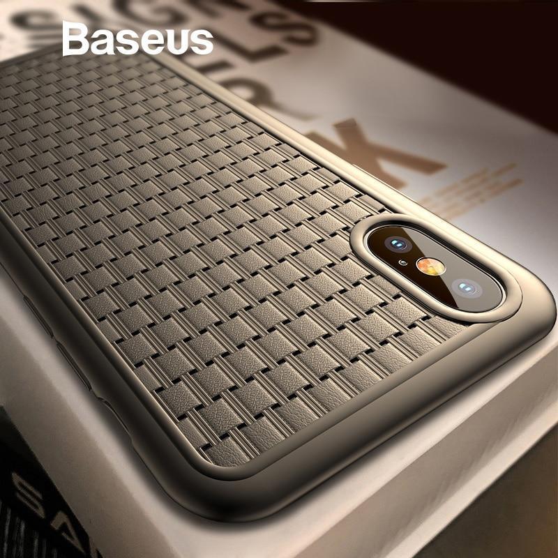 Baseus ® iPhone X Knitted Breathing Soft Case