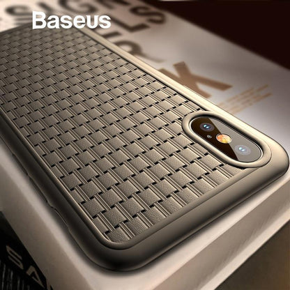 Baseus ® iPhone XS Knitted Breathing Soft Case