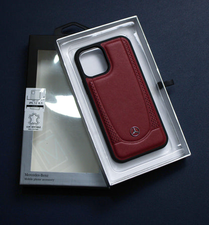 Mercedes Benz ® iPhone 12 Pro Max Genuine Leather Case
