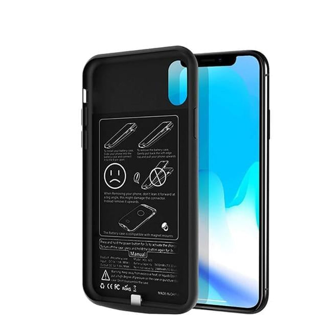 MK ® iPhone X Portable 3600 mAh Battery Shell Case