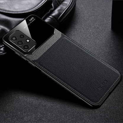 Galaxy A52 Sleek Slim Leather Glass Case