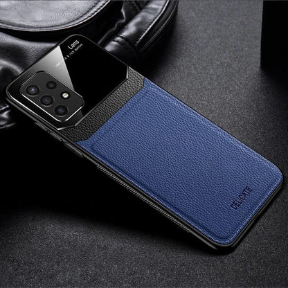 Galaxy A72 Sleek Slim Leather Glass Case