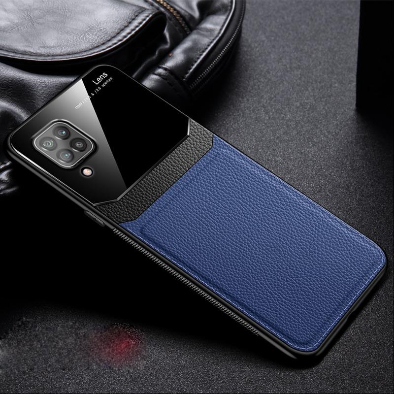 Galaxy F62 Sleek Slim Leather Glass Case