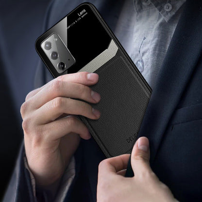 Galaxy Note 20 Sleek Slim Leather Glass Case