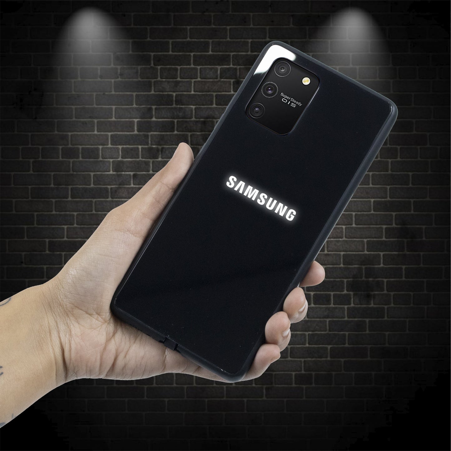 Galaxy S10 Lite LED Logo Glass Back Case