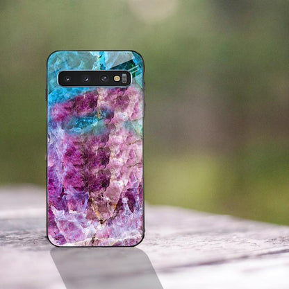 Galaxy S10 Soothing Sea Pattern Marble Glass Back Case