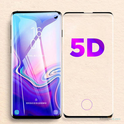 Galaxy S10 5D Tempered Glass Screen Protector [With In-Display Fingerprint Sensor]