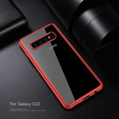 Galaxy S10 Plus Hybrid Transparent Shockproof Bumper Case