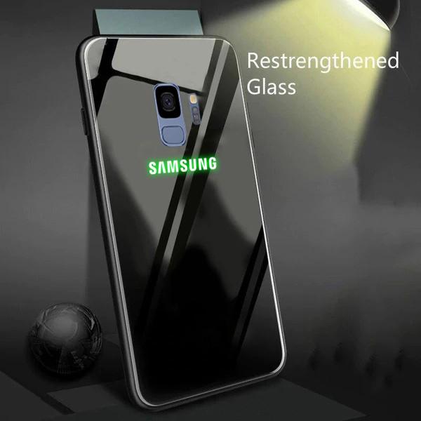 Galaxy S9 Radium Glow Light Illuminated Logo 3D Case