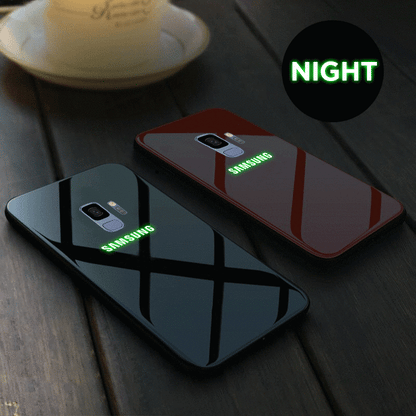 Galaxy S9 Radium Glow Light Illuminated Logo 3D Case