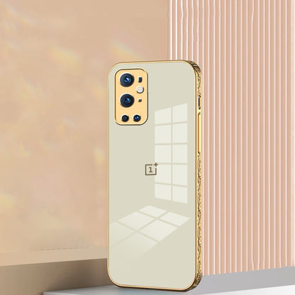 OnePlus 9 Pro Embossed TPU Gold Edge Design Case