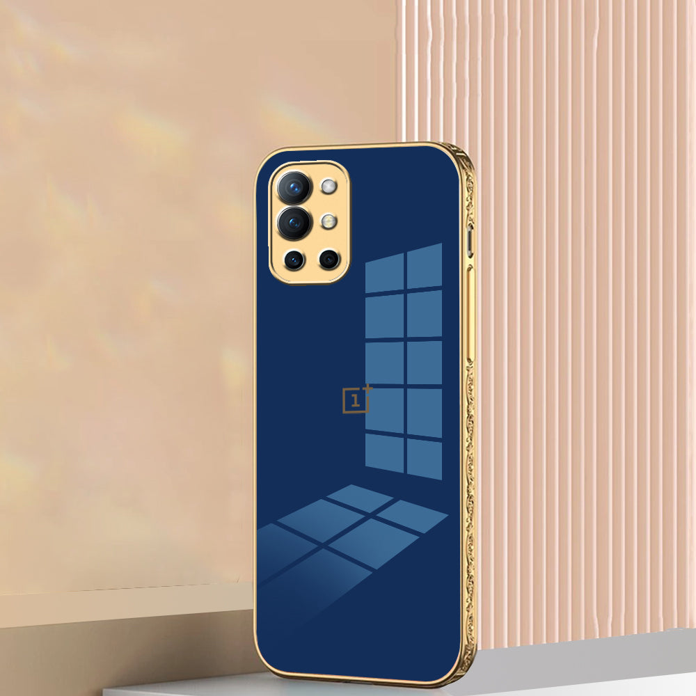OnePlus 9R Embossed TPU Gold Edge Design Case
