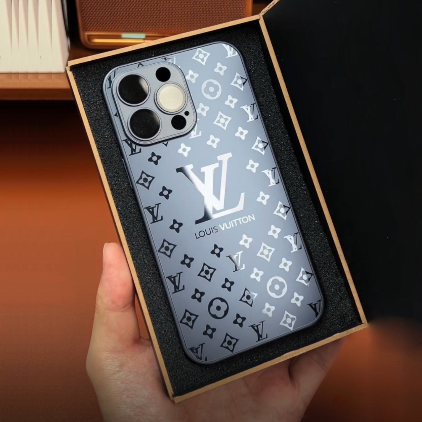 LV Pattern Glass Case - iPhone – Million Cases