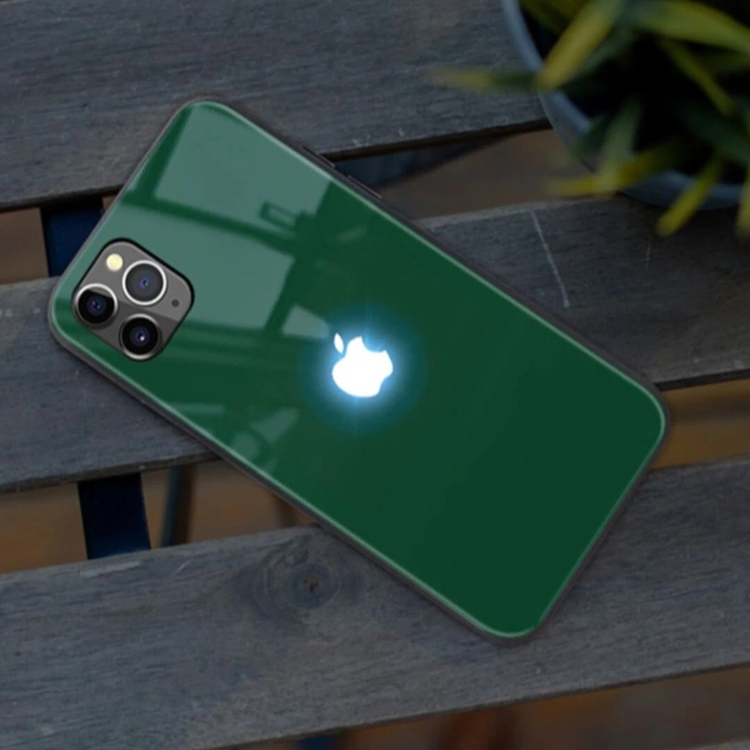 iPhone 11 LED Logo Glass Back Case