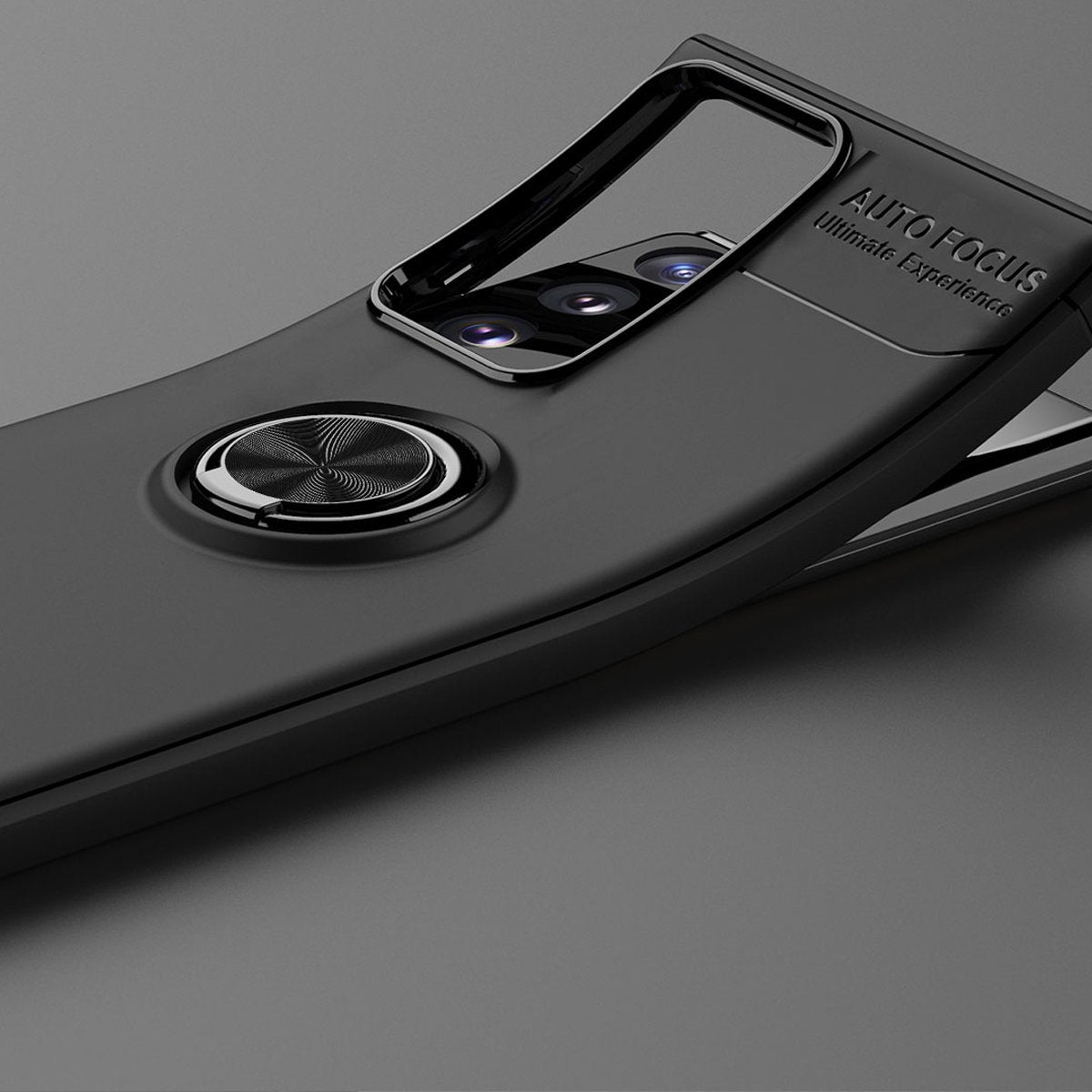 Galaxy Note 20 Ultra Metallic Finger Ring Holder Matte Case