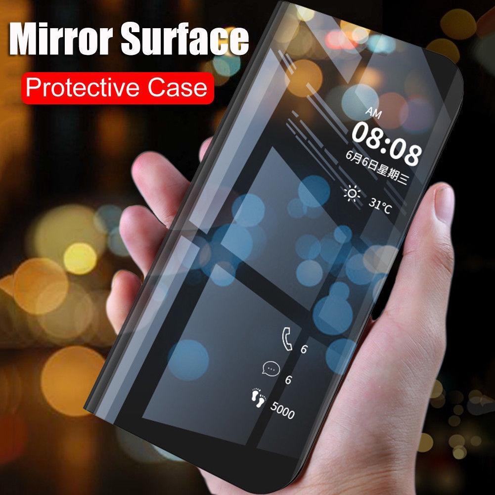 Galaxy Note 10 Plus Mirror Clear View Flip Case [Non Sensor Working]