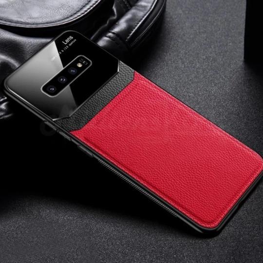 Sleek Slim Leather Glass Case - Samsung