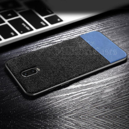 OnePlus 6T Two-tone Leather Textured Matte Case
