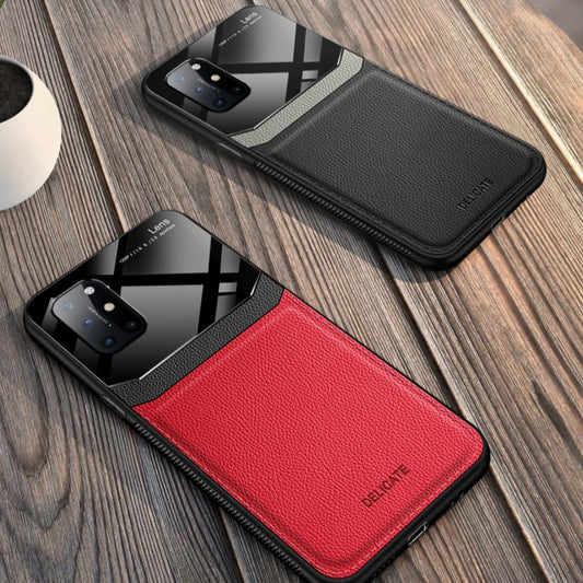 OnePlus 8T Sleek Slim Leather Glass Case