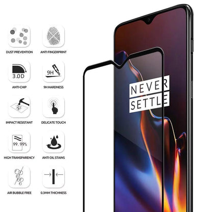 OnePlus 6T 5D Tempered Glass Screen Protector
