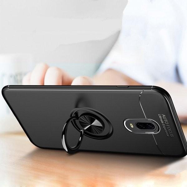 OnePlus 7 Metallic Finger Ring Holder Matte Case
