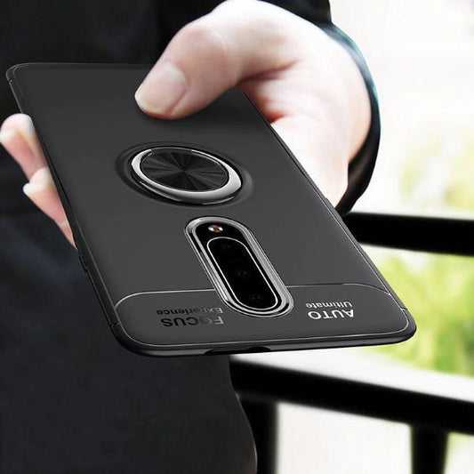 OnePlus 7 Pro Metallic Finger Ring Holder Matte Case