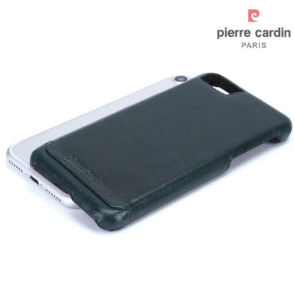 iPhone 8/8 Plus Luxury Genuine Leather Coated PC Back Case