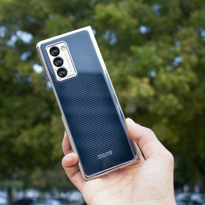 Galaxy Z Fold2 Carbon Fiber Texture Glass Case