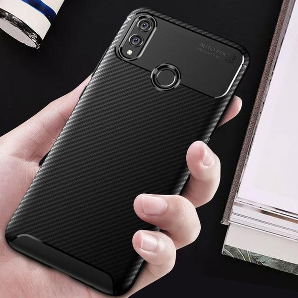Galaxy A20 Frosted Carbon Fiber Shockproof Soft Case