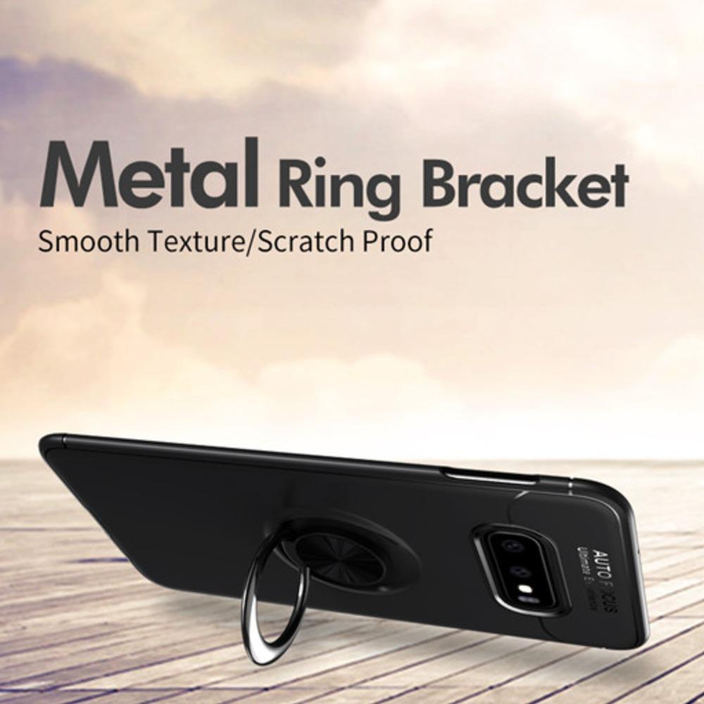 Galaxy  S10e Metallic Finger Ring Holder Matte Case