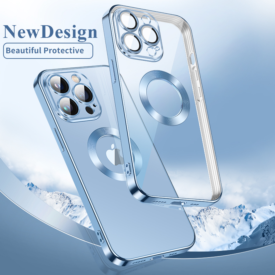iPhone 13 Pro Max Clear Plating Logo Cut Soft Case