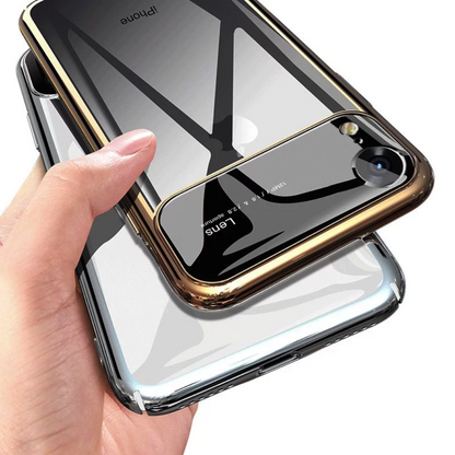 TOTU ® iPhone XR Polarized Lens Mirror Transparent Hard Case