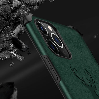 iPhone 11 Pro Shockproof Deer Leather Texture Case
