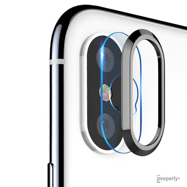 TOTU ® iPhone X/XS Camera Lens Glass Protector and Ring