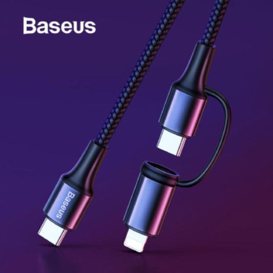 Baseus ® Twins 2 in 1 cable With Nylon Wire