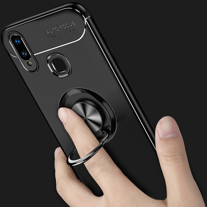 Galaxy A30 Metallic Finger Ring Holder Matte Case