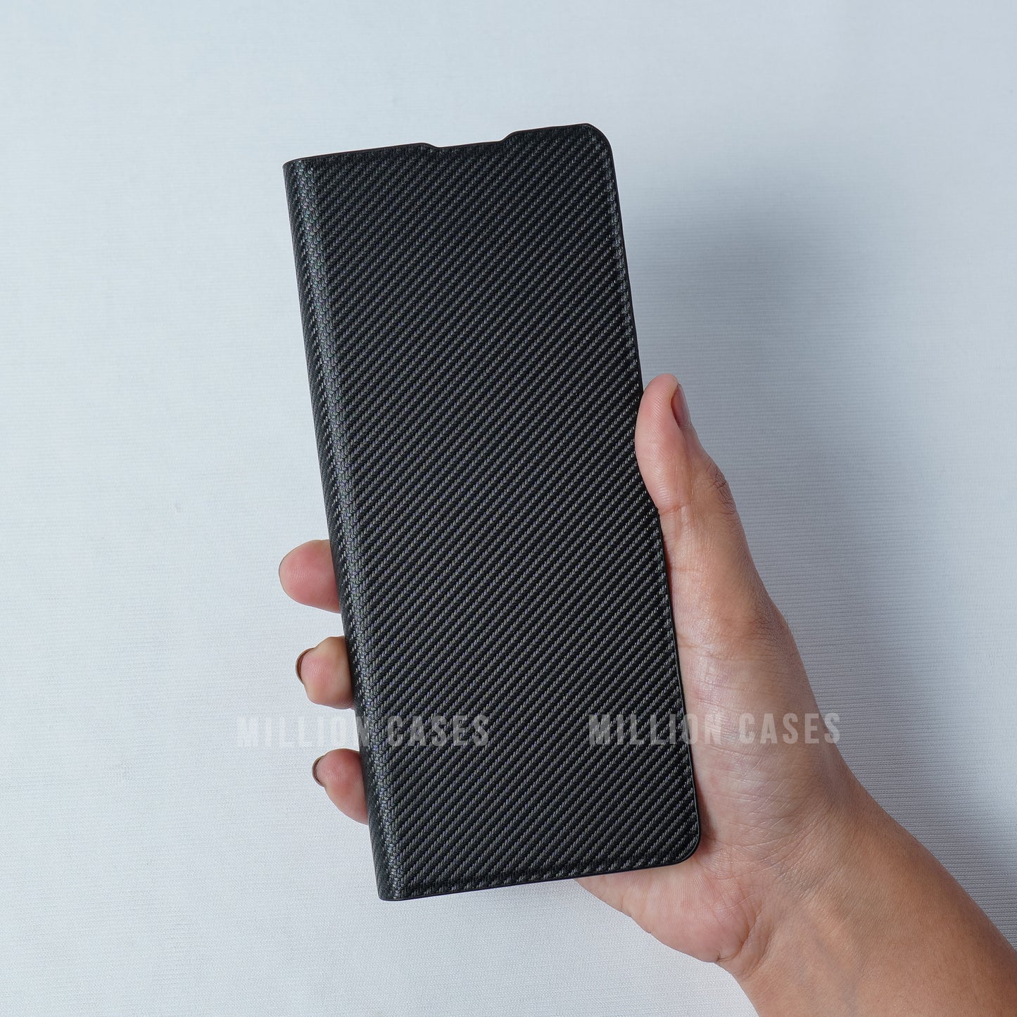 Galaxy Z Fold4 Carbon Fiber Leather Case
