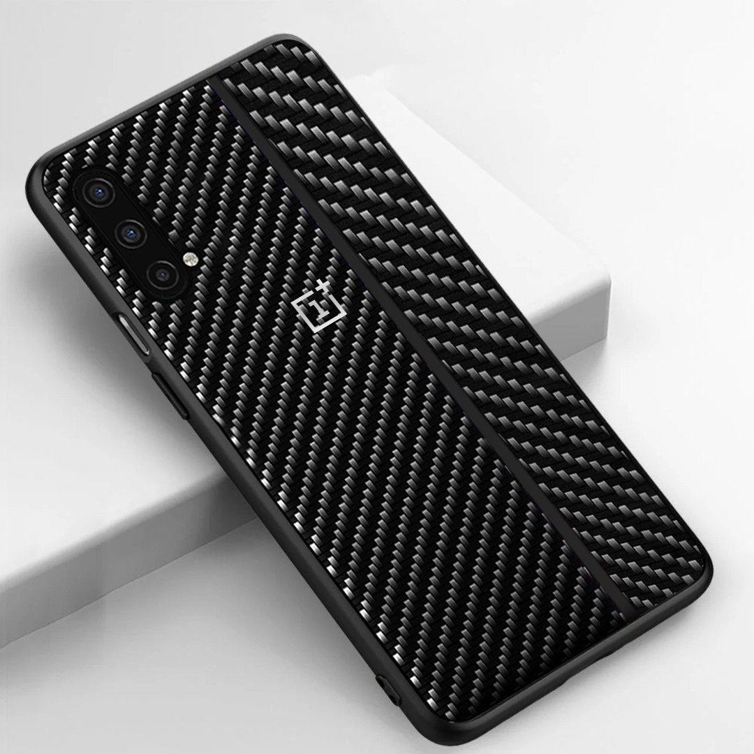 OnePlus Nord CE Frosted Carbon Fiber PU Leather Protective Case
