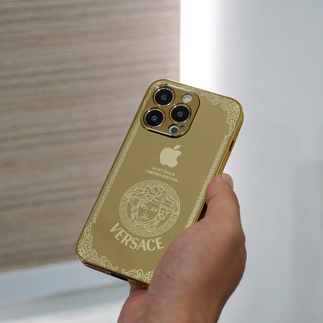 iPhone 13 Pro Crafted Gold Luxurious Camera Protective Case