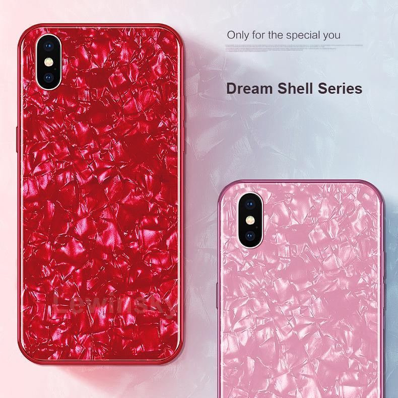iPhone X/XS Dream Shell Series Textured Marble Case