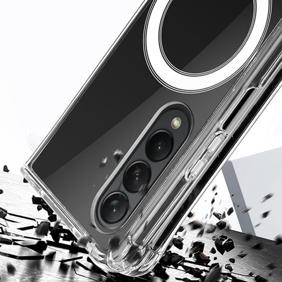 Galaxy Z Fold4 Anti-Knock TPU Transparent MagSafe Case
