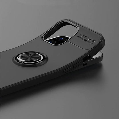 iPhone 12 Pro Metallic Finger Ring Holder Matte Case