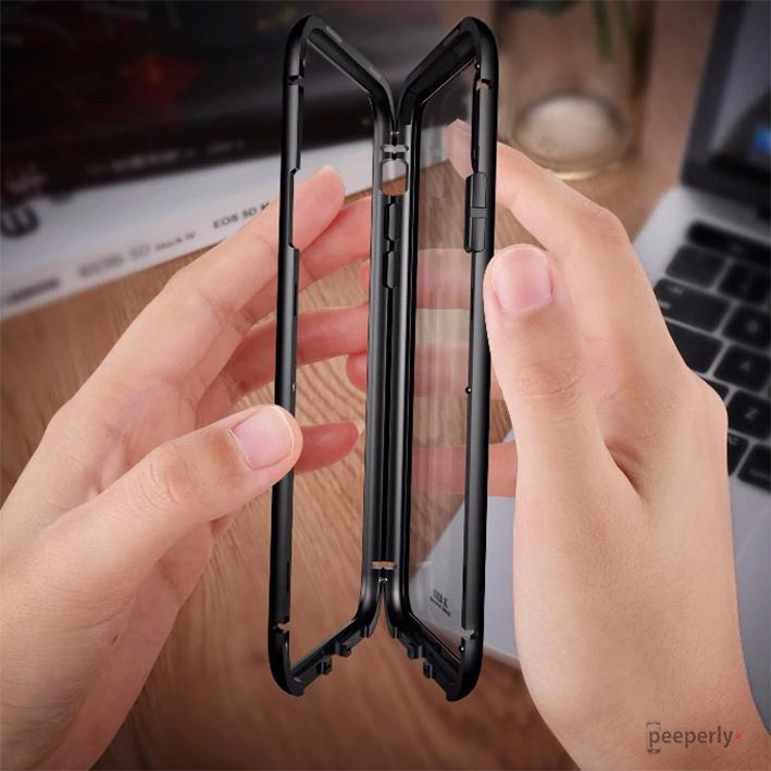iPhone X Series Electronic Auto-Fit Magnetic Glass Case